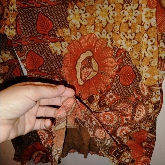 Mesh floral print long sleeve - Picture 2 of 6